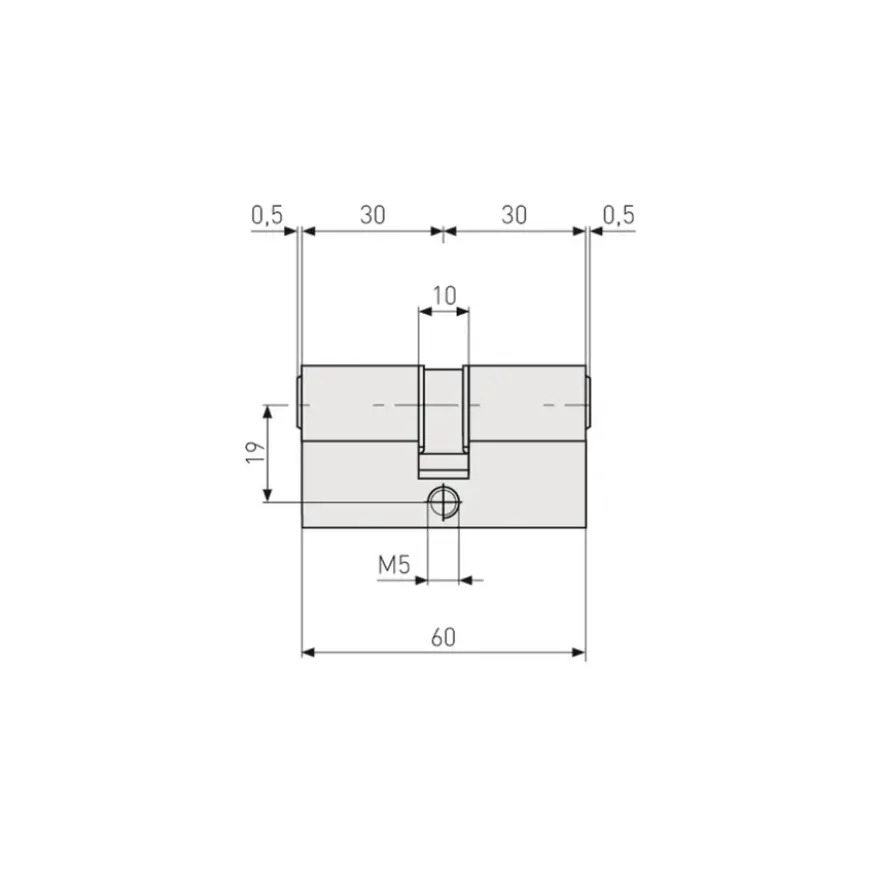 Abus deurcilinder E60NP High Security 30/30 mm