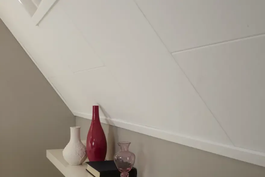 Agnes plafondplaat wit stuc 1200 x 600 x 12 mm 4 stuks