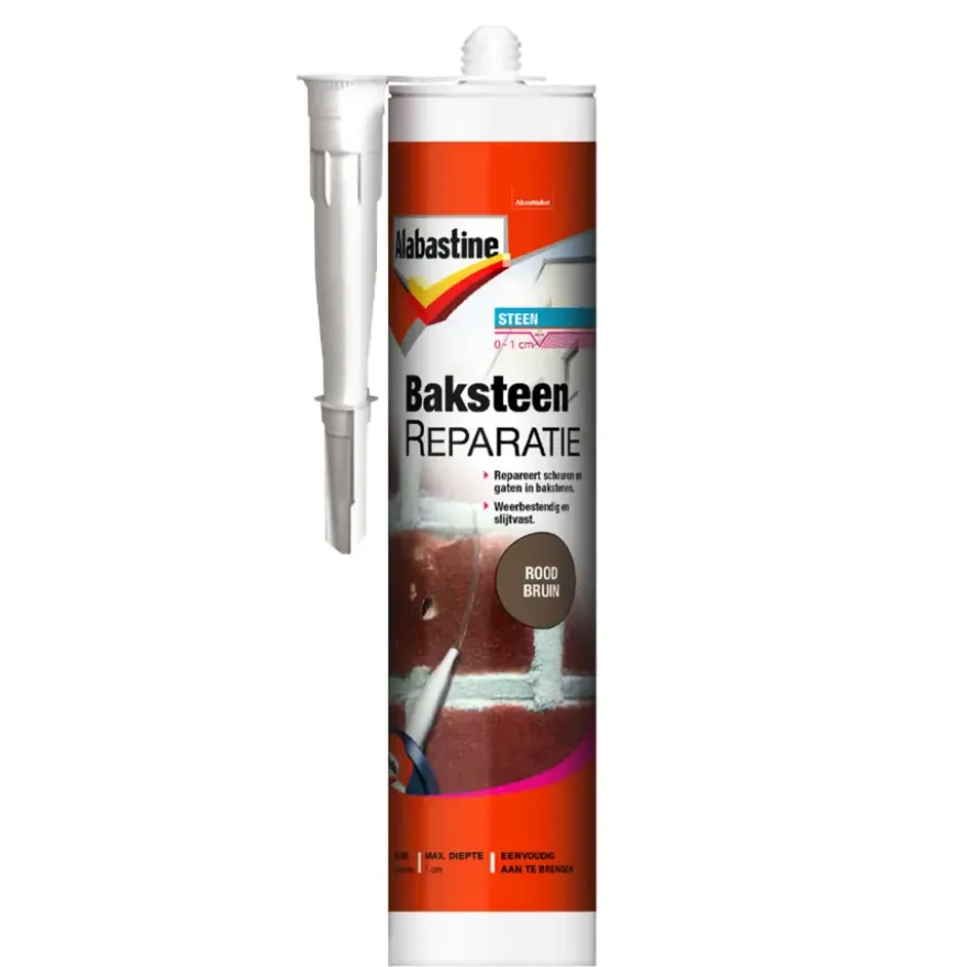 Alabastine baksteenreparatie rood bruin 310 ml