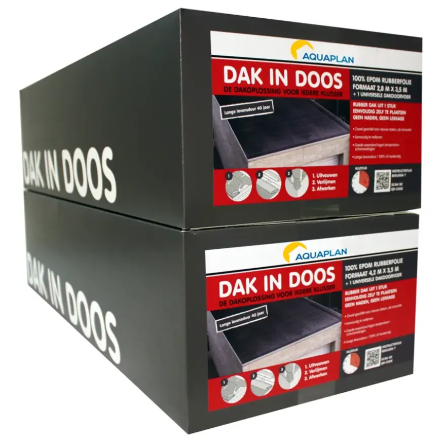 Aquaplan dak in doos 4,2 x 3,5 m incl. gratis manchet