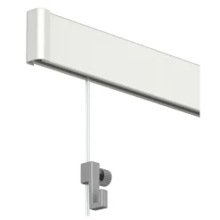 Artiteq Click Rail schilderij ophangsysteem compleet 2 meter wit crème RAL 9010