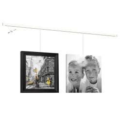 Artiteq Click Rail schilderij ophangsysteem compleet 4 meter wit RAL 9010