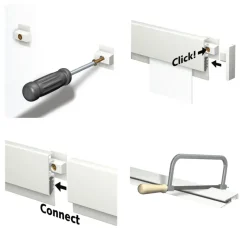 Artiteq Info Rail ophangsysteem 1 meter wit