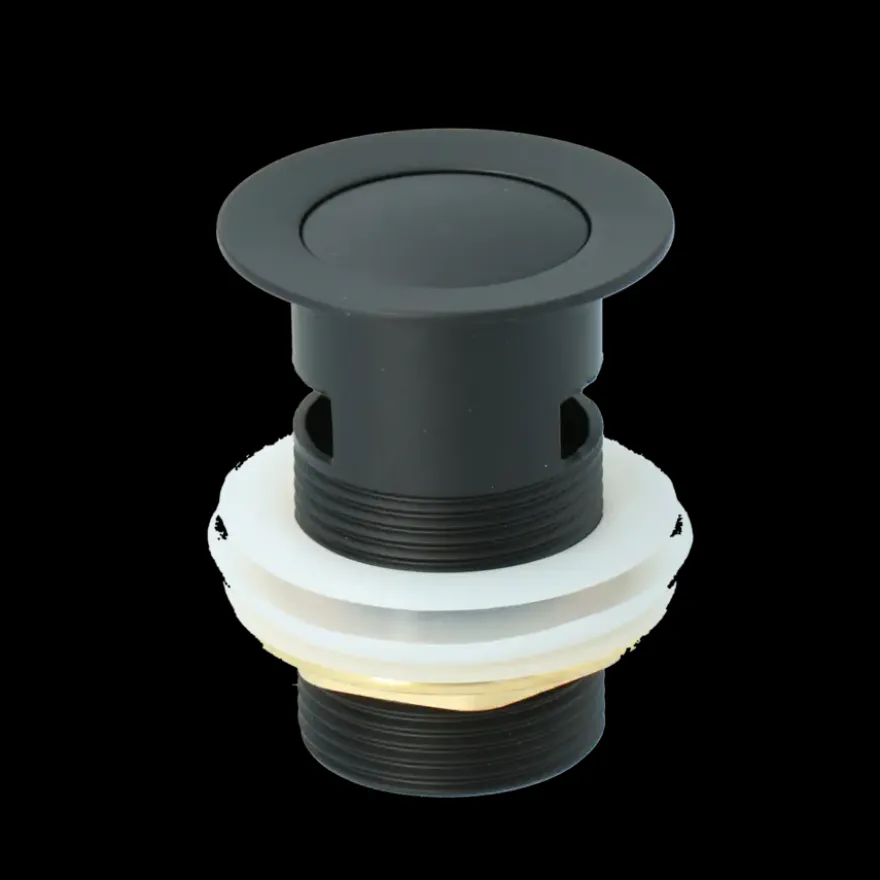 Atlantic Click pop-up wastafelafvoerplug Zwart