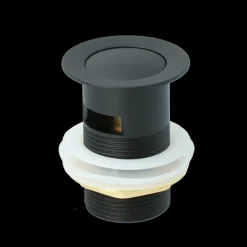 Atlantic Click pop-up wastafelafvoerplug Zwart