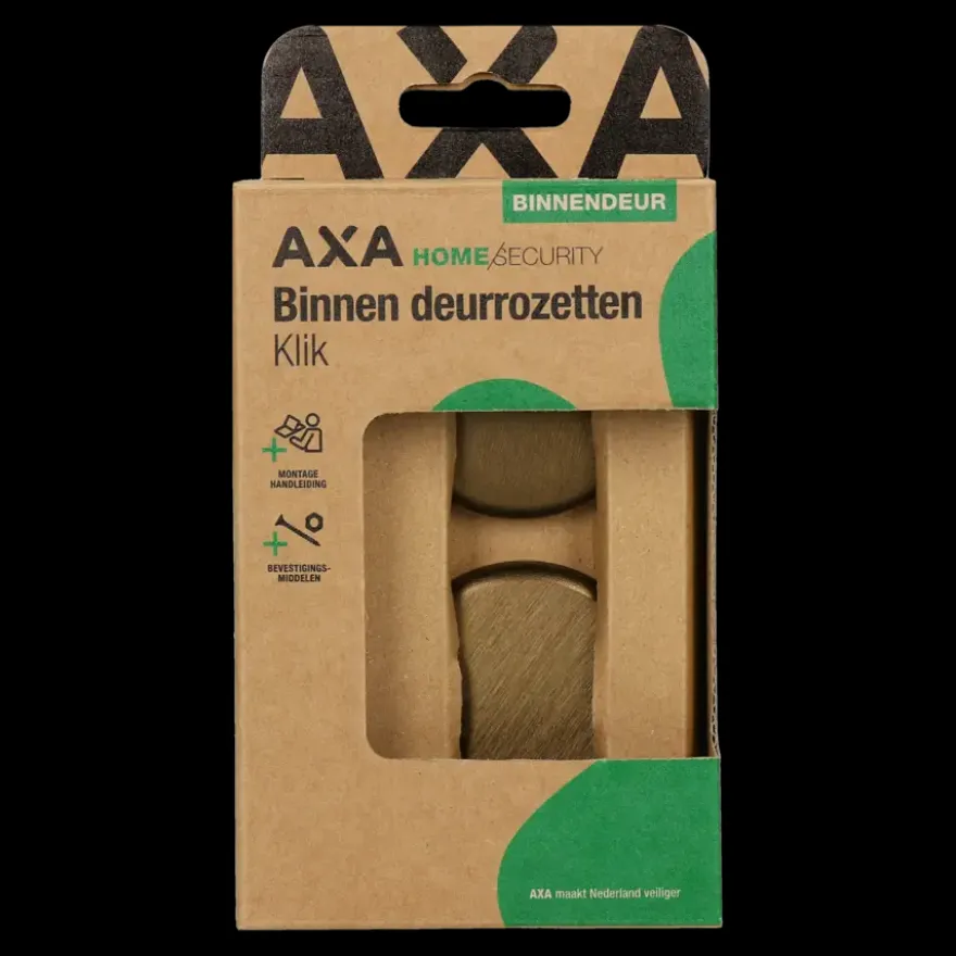 AXA binnendeur rozet klik rond voor rozet brons