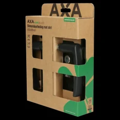 AXA binnendeurbeslag edge blokkruk sl55 met slot zwart