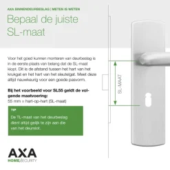 AXA deurkrukset Curve klik blindschild met sleutelgat brons