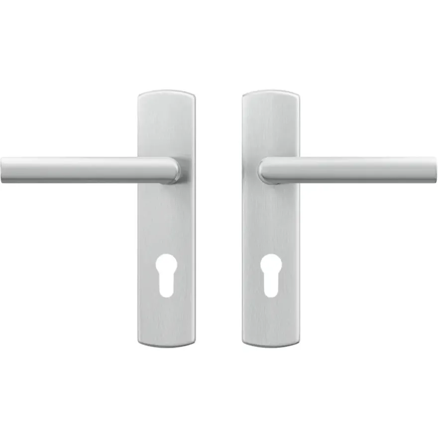 AXA deurkrukset Curve Milan aluminium blindschild sleutelgat PC72