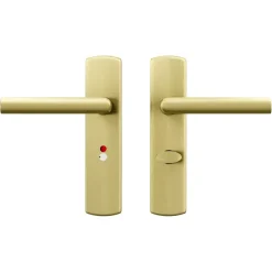 AXA deurkrukset Curve Milan goud blindschild zilver wc-/badkamersluiting 63/8