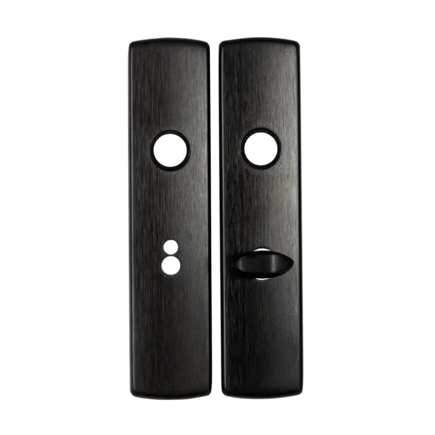AXA Langschild binnendeur voor badkamerslot/wc-slot 72 mm zwart
