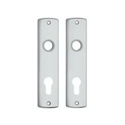 AXA langschild binnendeur aluminium kruk/cilinder 72 mm