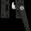 AXA raamsluiting met slot SKG 1-ster rechts zwart buitendraaiend