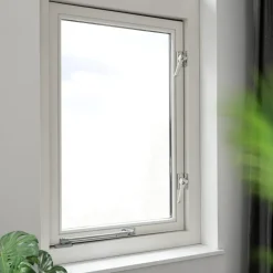 AXA raamsluiting met slot SKG 1-ster links aluminium buitendraaiend
