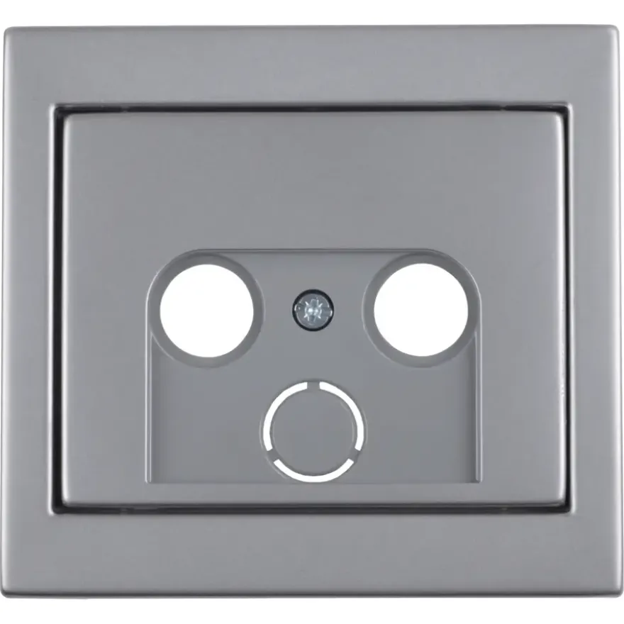 Berker K5 Centraalplaat Radio/TV RVS