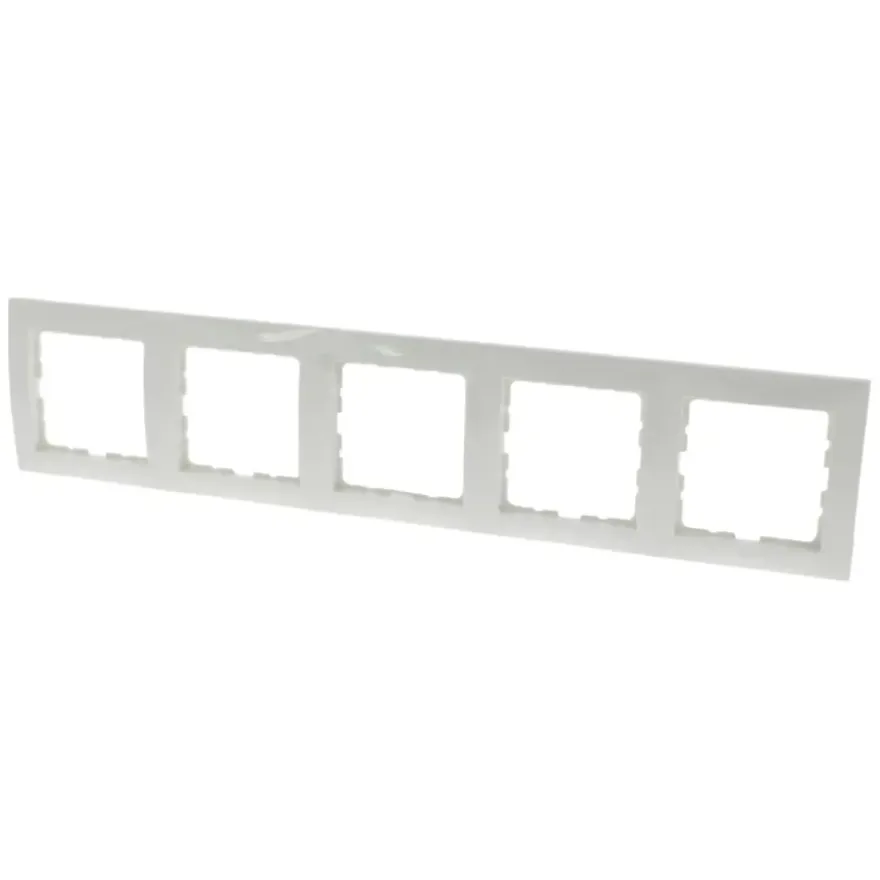 Berker S.1 Afdekraam 5-Voudig Wit
