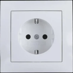 Berker S.1 Enkel Geaard Stopcontact Wit