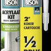 Bison duopack acrylaatkit universeel wit koker 300 ml