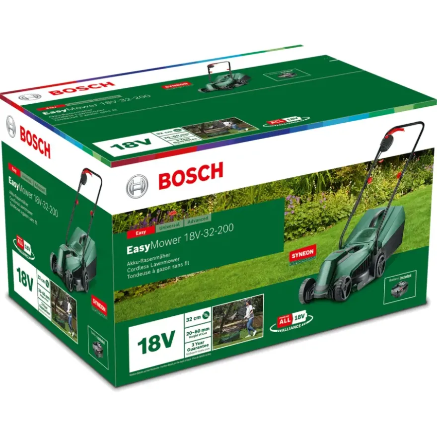 Bosch 18V grasmaaier EasyMower incl. 4Ah accu + lader