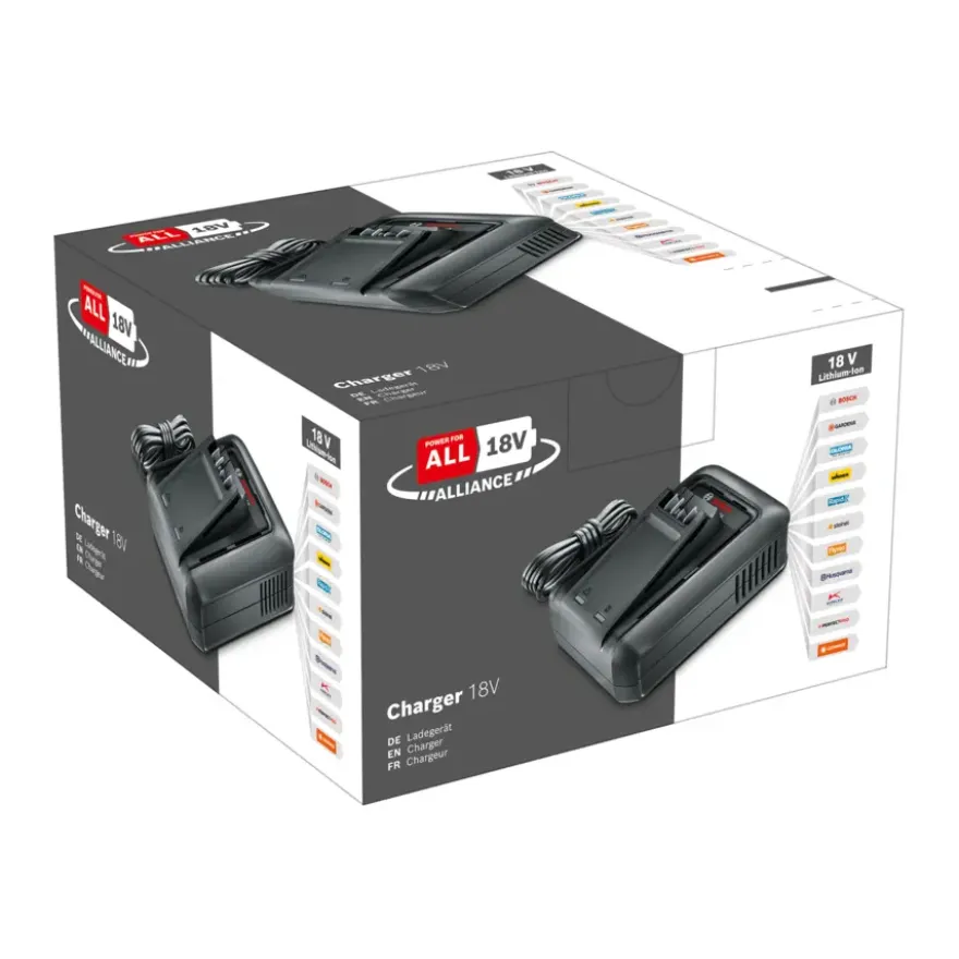 Bosch 18V P4A snellader tbv. 14.4V / 18V accu's