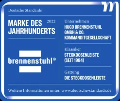 Brennenstuhl stekkerdoos met schakelaar 4-voudig 1,8 Meter