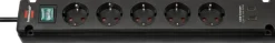 Brennenstuhl Stekkerdoos 5-voudig + 2 USB-C 3 Meter Zwart