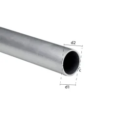 Buis rond aluminium brut 12x1000x1mm