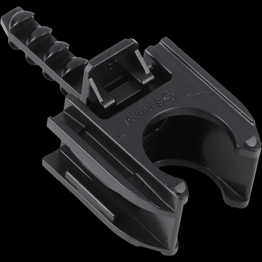 Buisclip euro 16 mm zwart 20 stuks