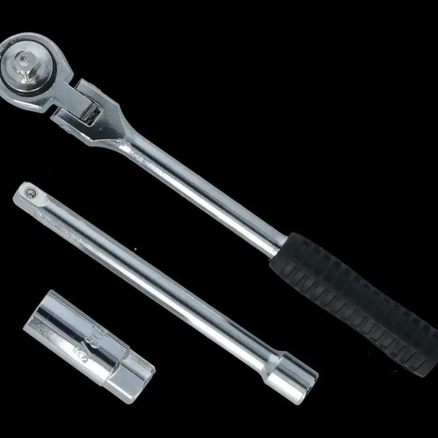 Carpoint bougiesleutel met ratel 16mm