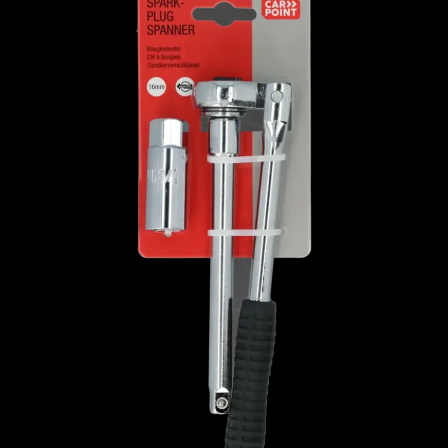 Carpoint bougiesleutel met ratel 16mm