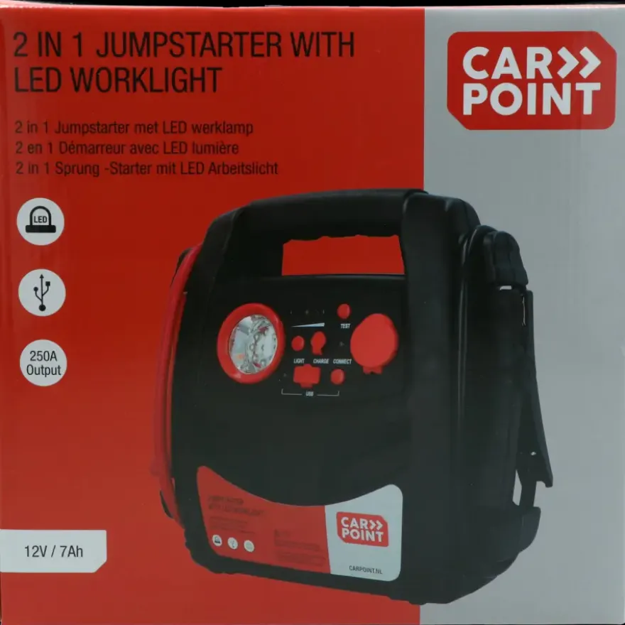 Carpoint Jumpstarter 12V/7AH 2in1 LED