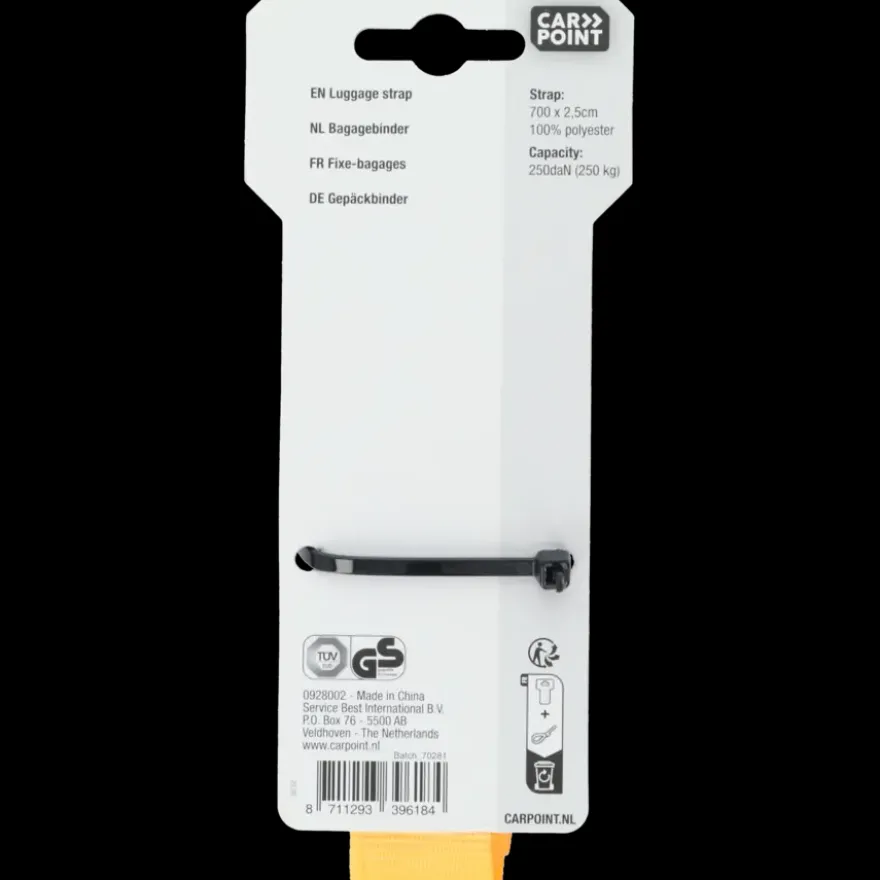 Carpoint Spanband met Klem 7m x 25mm