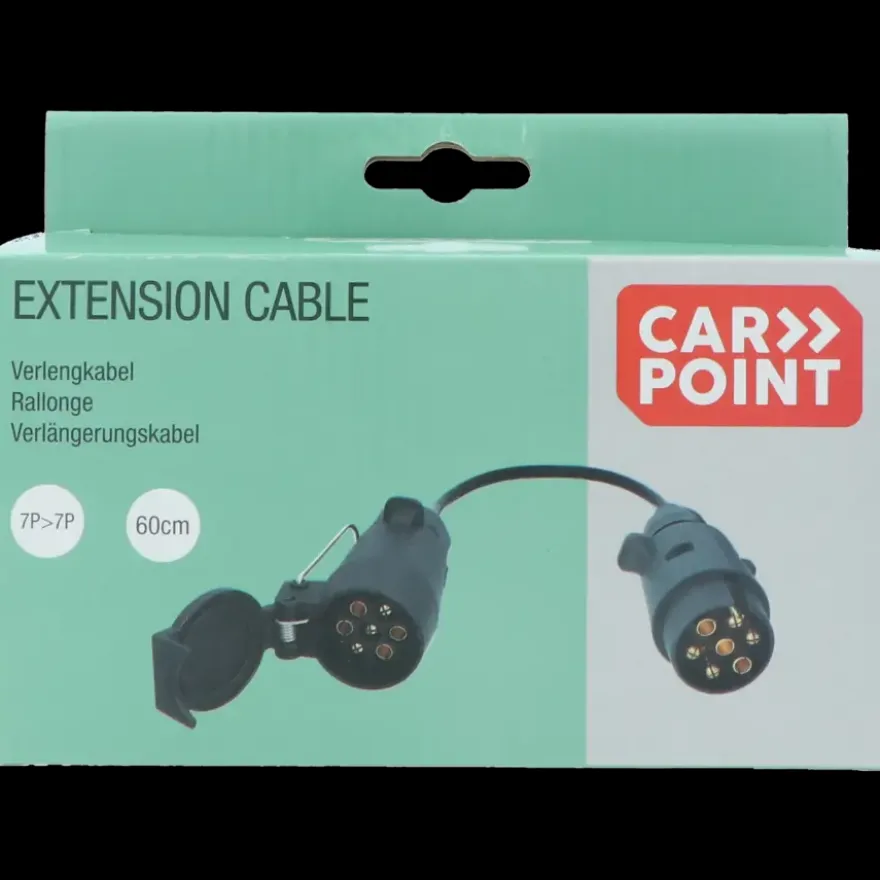 Carpoint trailer verlengkabel 7p stekker - 7p stekkerdoos
