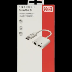 Carpoint USB-C adapter 2 in 1