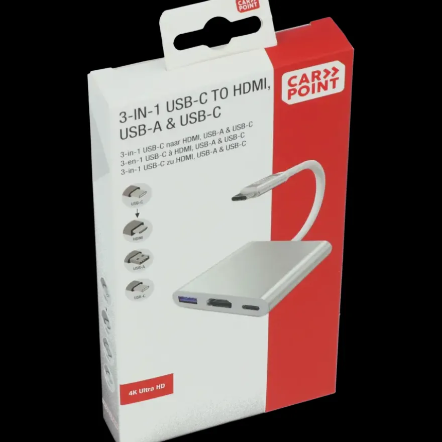 Carpoint USB-C adapter 3 in 1