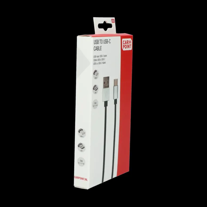 Carpoint USB>USB-C kabel 1 Meter