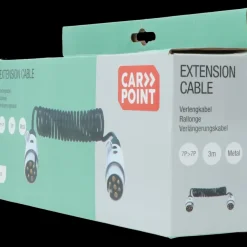 Carpoint Verlengkabel voor aanhanger 7P 12V Min 65cm, Max 270cm ø1,2cm