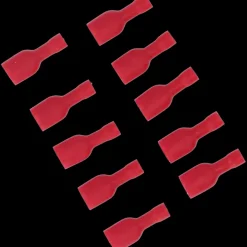 Carpoint Vlakstekerhuls 1541 6.3x0.8mm rood blister 10 Stuks