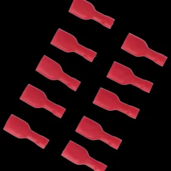 Carpoint Vlakstekerhuls 1541 6.3x0.8mm rood blister 10 Stuks