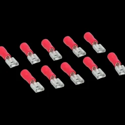 Carpoint vlakstekkerh 741 4.8x0.5 rood 10 stuks