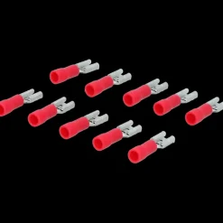 Carpoint vlakstekkerh 741 4.8x0.5 rood 10 stuks