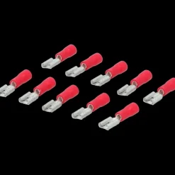 Carpoint vlakstekkerh 741 4.8x0.5 rood 10 stuks