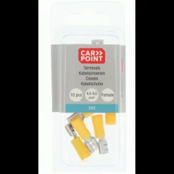 Carpoint vlakstekkerhuls 543 6.3x0.8 geel 10 stuks