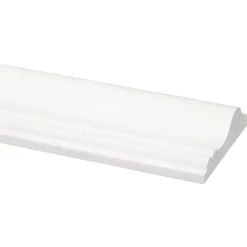 Decorlijst grenen 18x68 mm wit gegrond lengte 270 cm