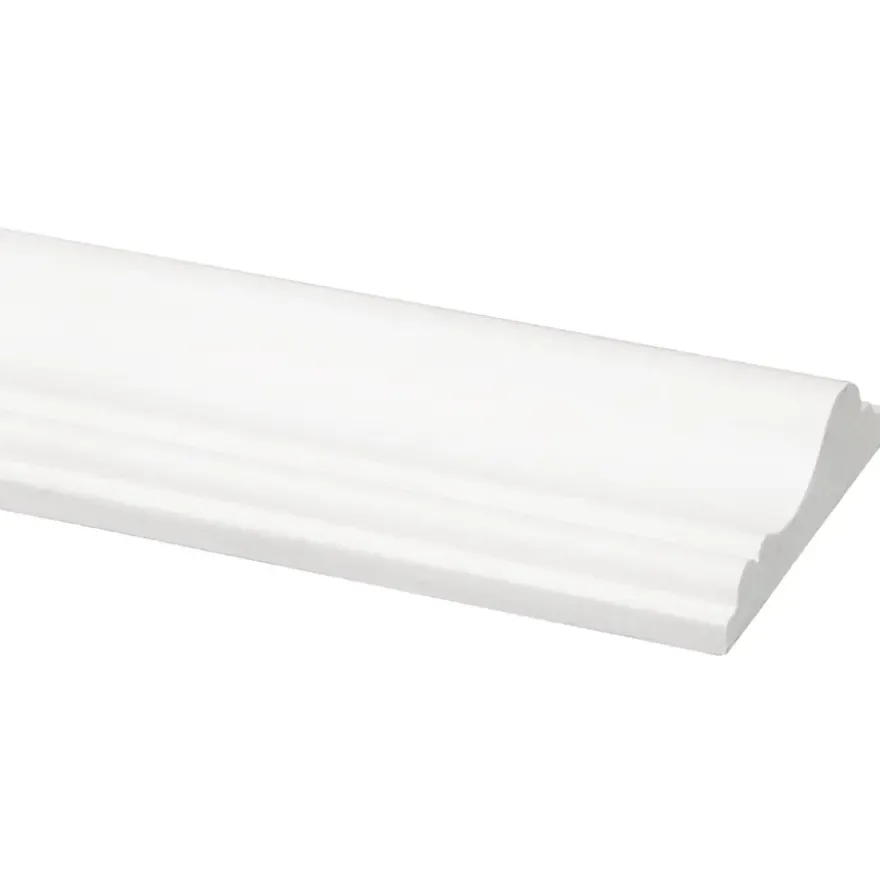 Decorlijst grenen 18x68 mm wit gegrond lengte 270 cm