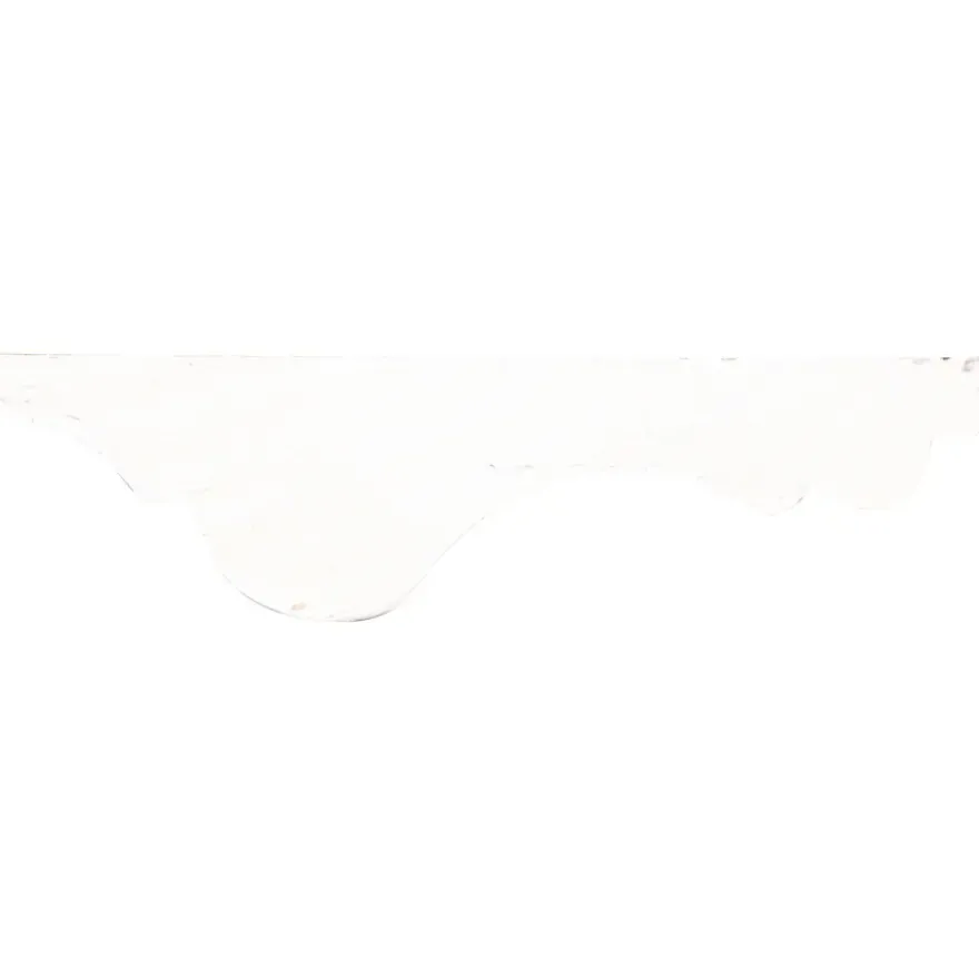 Decorlijst grenen 18x68 mm wit gegrond lengte 270 cm