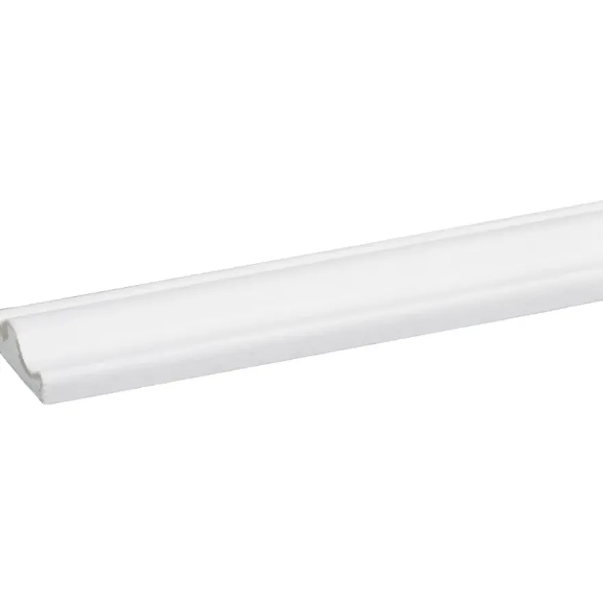 Decorlijst grenen 9x29 mm wit gegrond lengte 270 cm