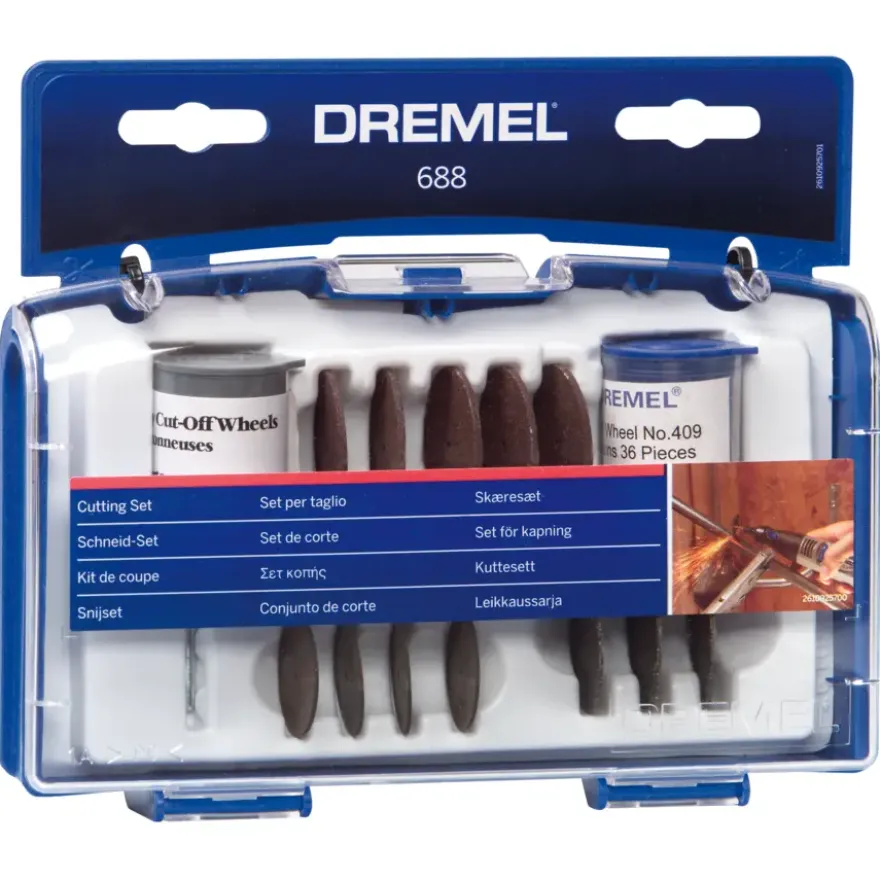 Dremel multitool accessoires - snijset 688 voor snijden langs de rand - 69-delig