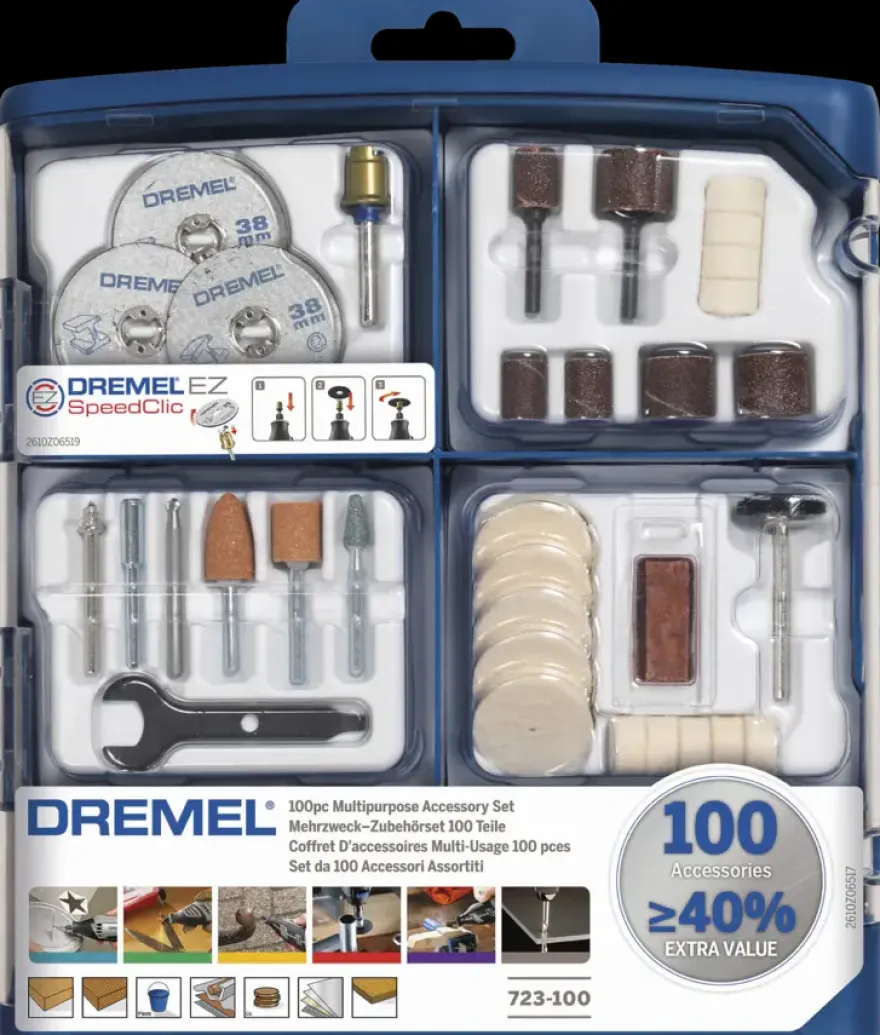 Dremel multitool accessoireset S723JA multifunctioneel - 100-delig