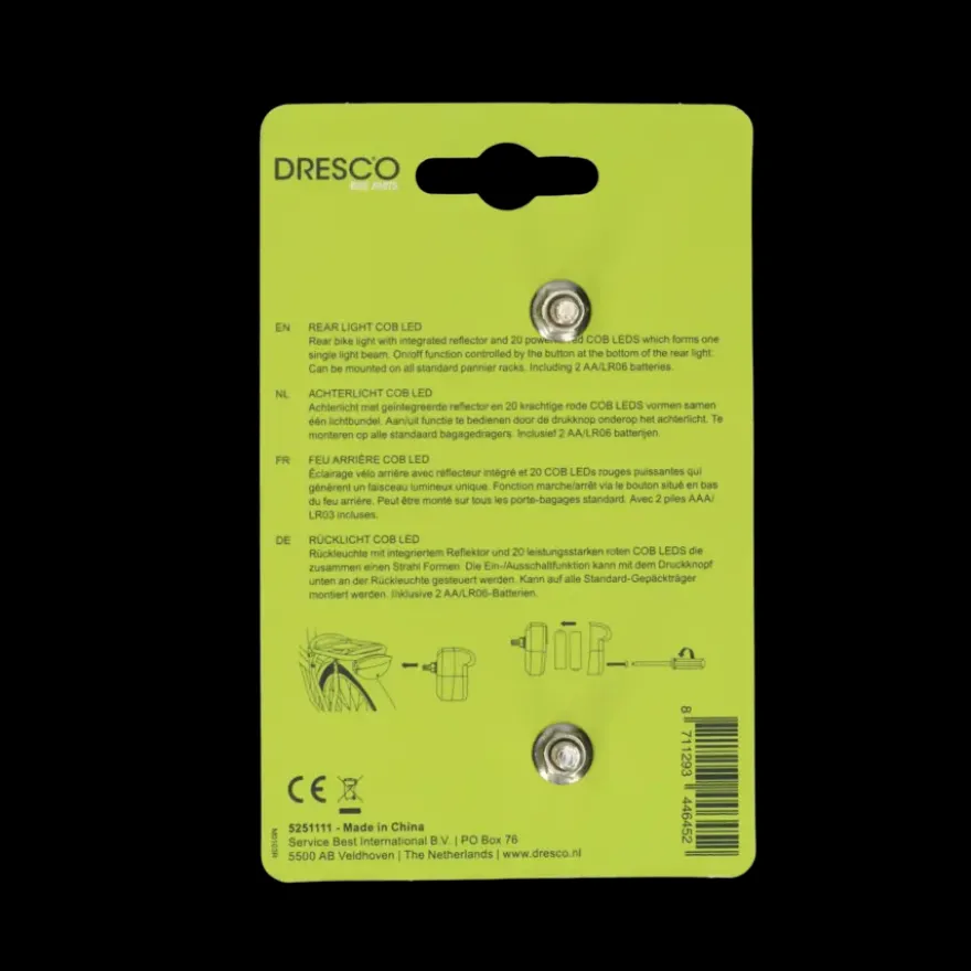 Dresco achterlicht reflector COB LED